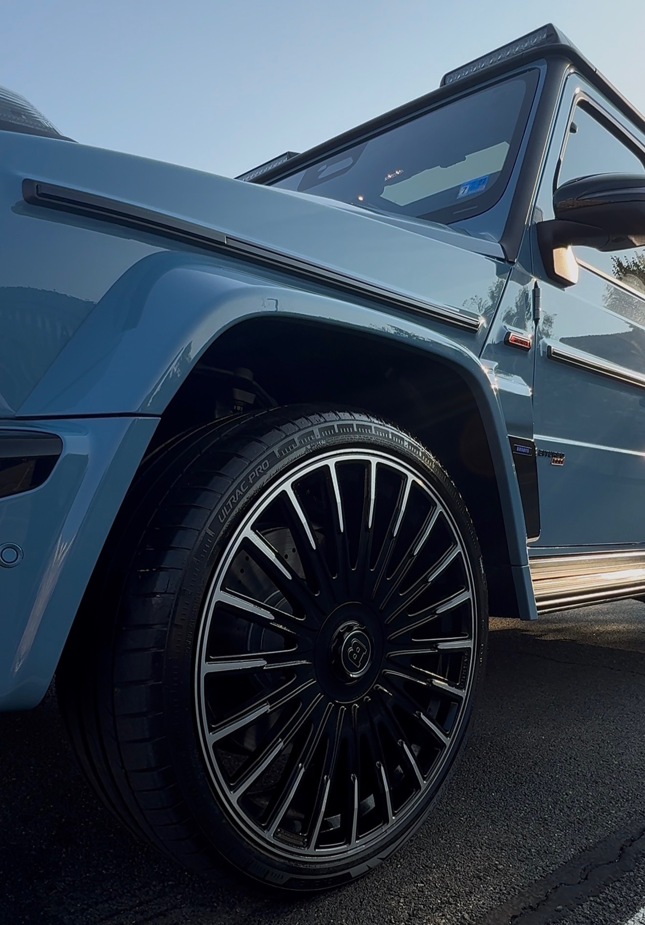 Paint and forged wheels, mirror-clean