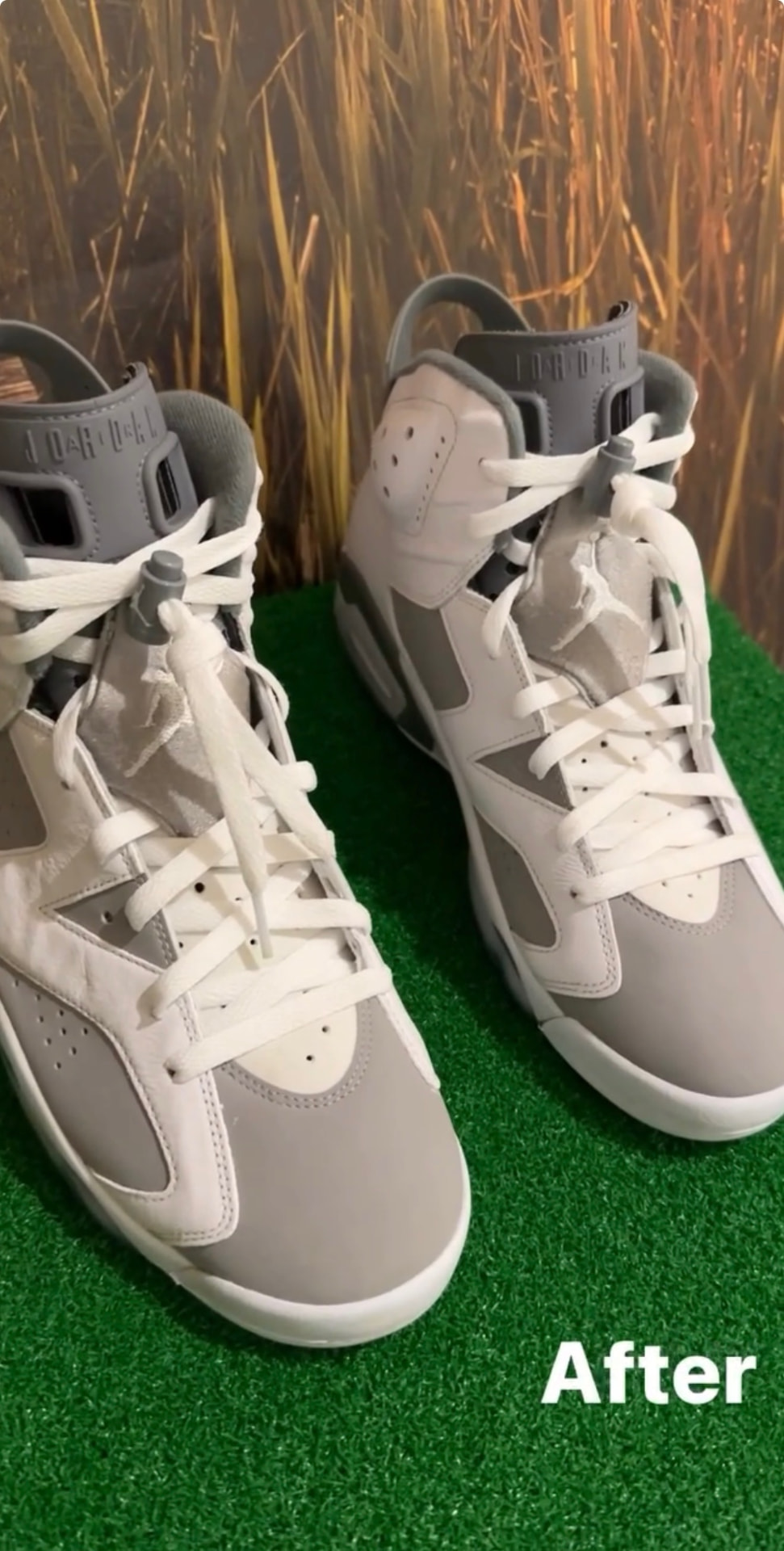 Jordan 6 · Cool Grey after restoration by Flo Restorations