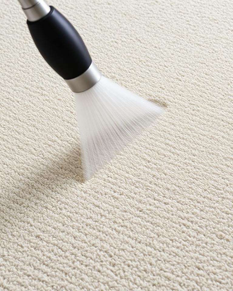 Carpet restored with hot-water extraction